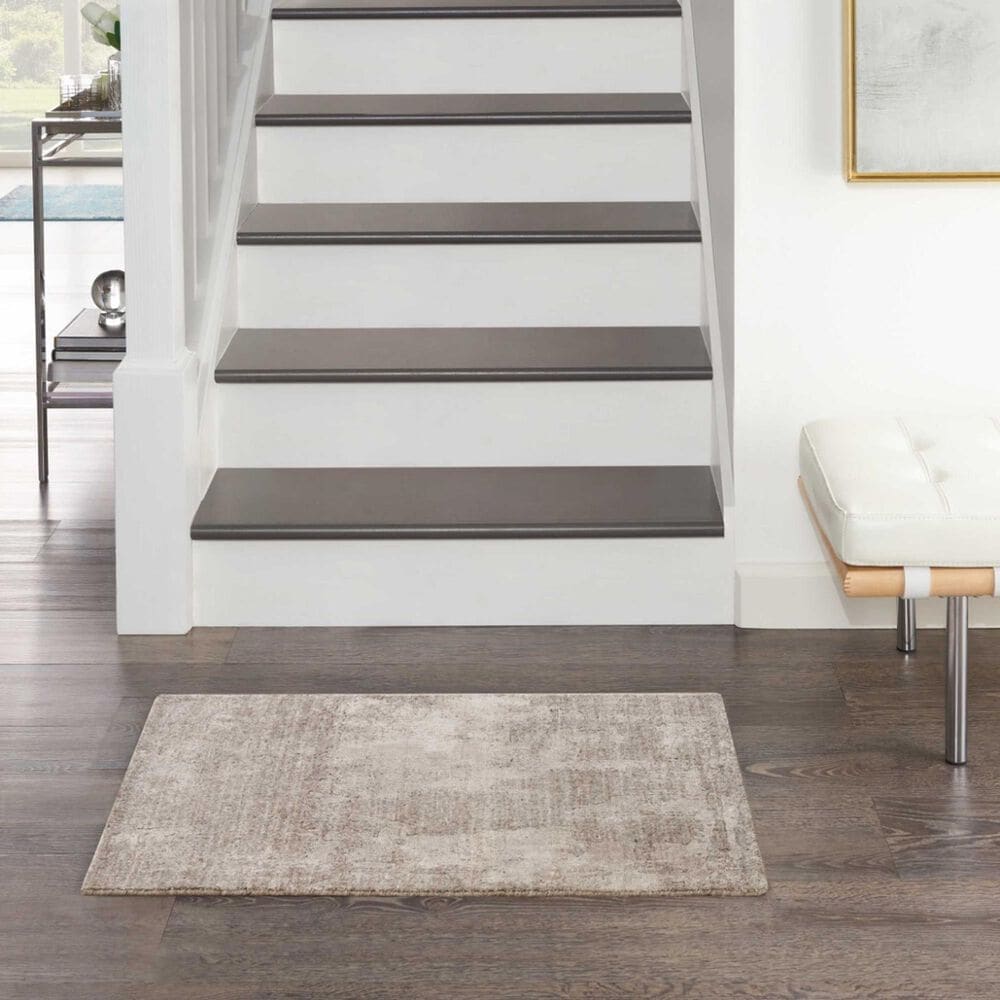 Nourison Harmony 2&#39; x 3&#39; Silver and Grey Area Rug, , large
