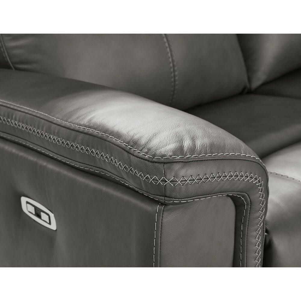 Ashley 6-Piece Power Reversible Console Reclining Sectional with Armless Headrest Recliners in Anchor, , large
