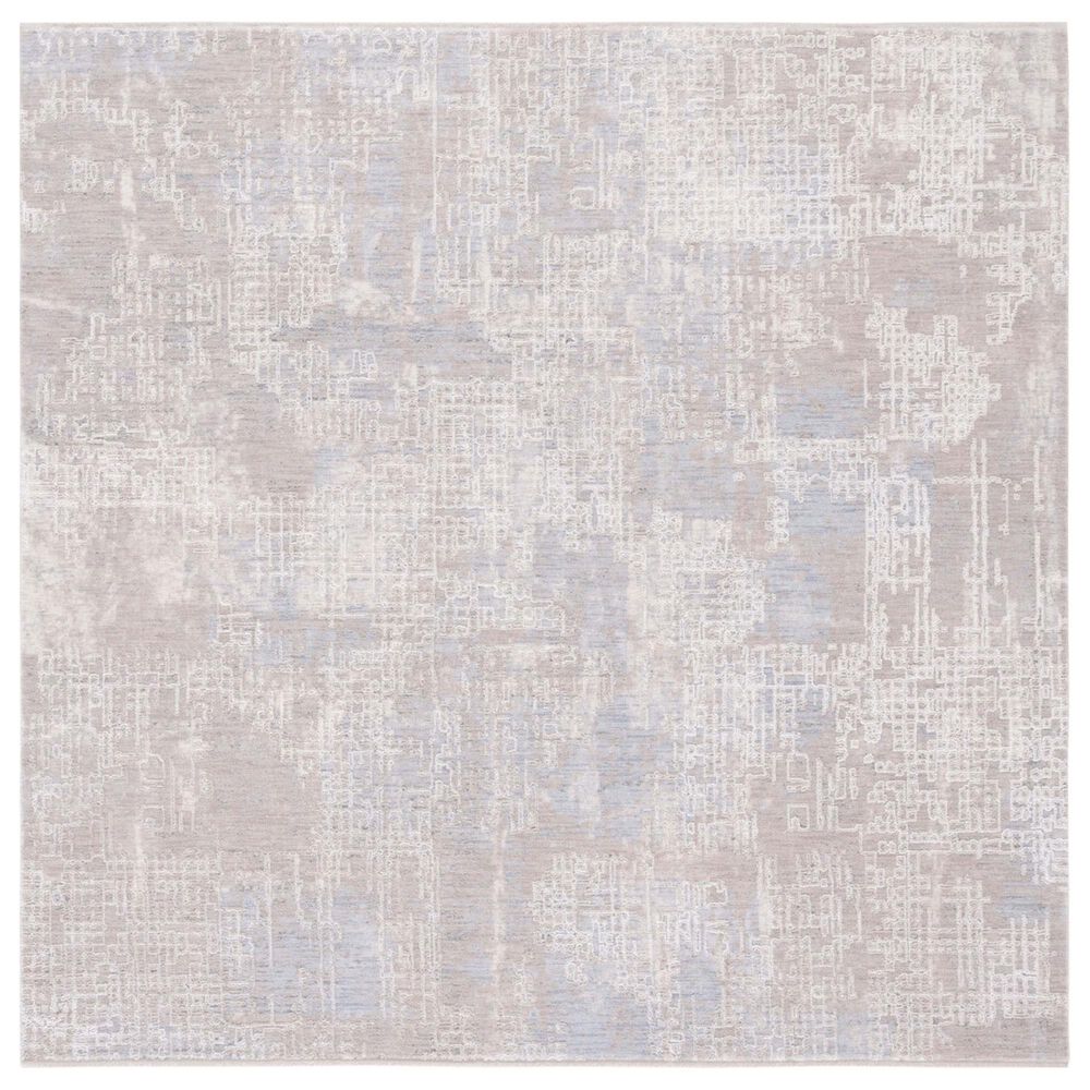 Safavieh Marmara MRM314F 6"7" Square Grey, Beige and Blue Area Rug, , large