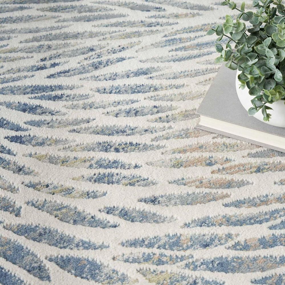Nourison Exhale 5&#39;3&quot; x 7&#39;3&quot; Multicolor Area Rug, , large