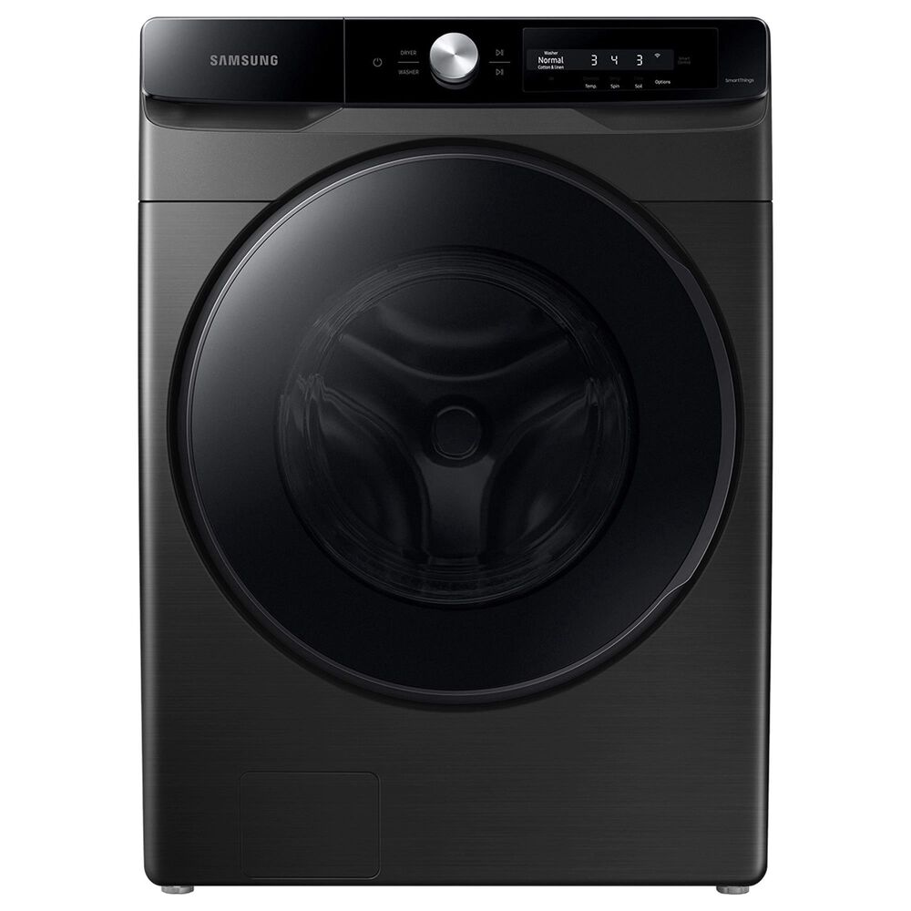 Samsung 4.5 Cu. Ft. Smart Front Load Washer with Steam in Brushed Black, , large