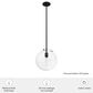 Hunter Sacha 1-Light Pendant in Natural Iron, , large