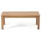 Hearth and Haven Temecula 4-Piece Outdoor Chat Set with Natural Rectangular Coffee Table in Cream, , large