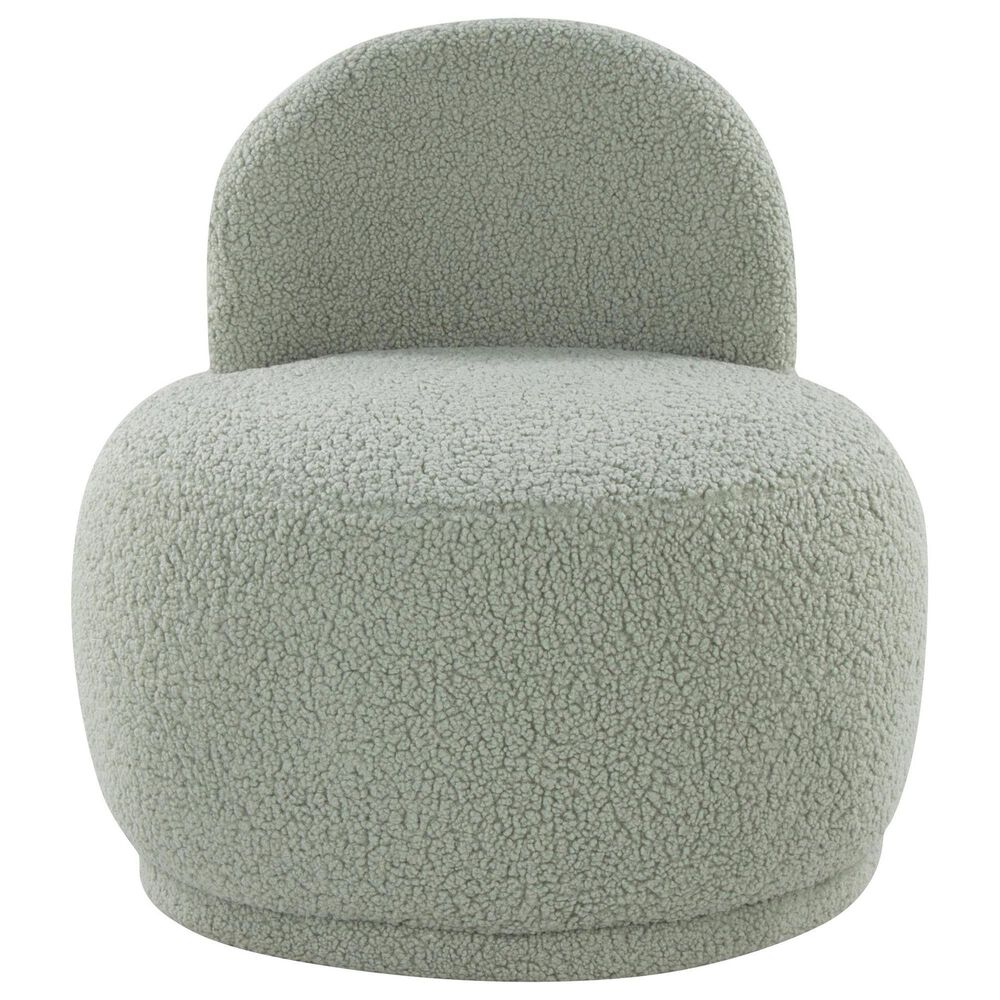 Lumisource Kimi Accent Chair in Green Sherpa, , large
