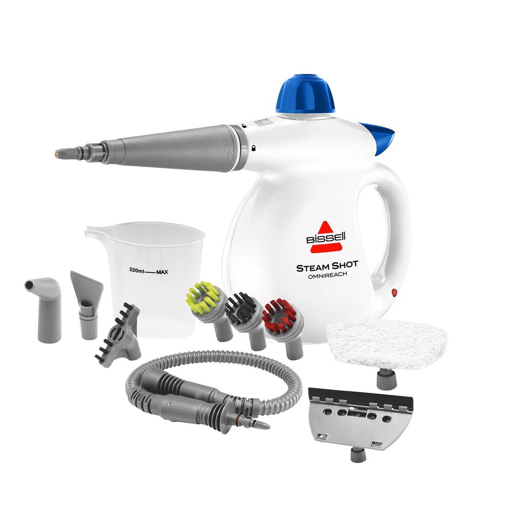 Bissell Steam Shot Omnireach Handheld Steam Cleaner and Sanitzer in White, , large