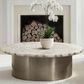 Bernhardt Shimla Cocktail Table in White and German Silver, , large