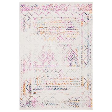 Safavieh Tulum TUL268E 4" x 6" Ivory and Fuchsia Area Rug, , large