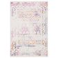Safavieh Tulum TUL268E 4" x 6" Ivory and Fuchsia Area Rug, , large