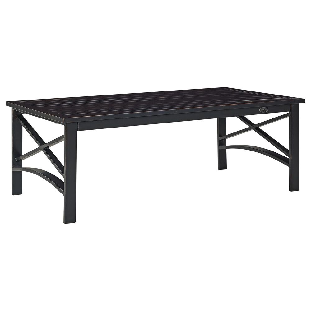 Crosley Furniture Kaplan Outdoor Coffee Table in Oil Rubbed Bronze - Table Only, , large