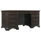 Riva Ridge Hampton 66" Executive Desk in Black Cherry, , large