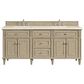 James Martin Vanities Lorelai 72" Double Vanity in Whitewashed Oak with 3 cm Eternal Marfil Quartz Top, , large