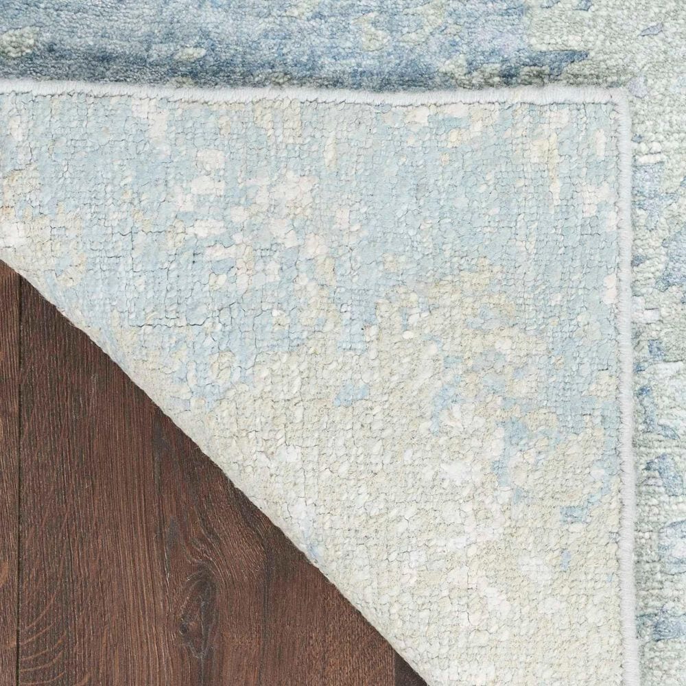 Nourison Silk Shadows 2&#39; x 3&#39; Blue and Green Area Rug, , large
