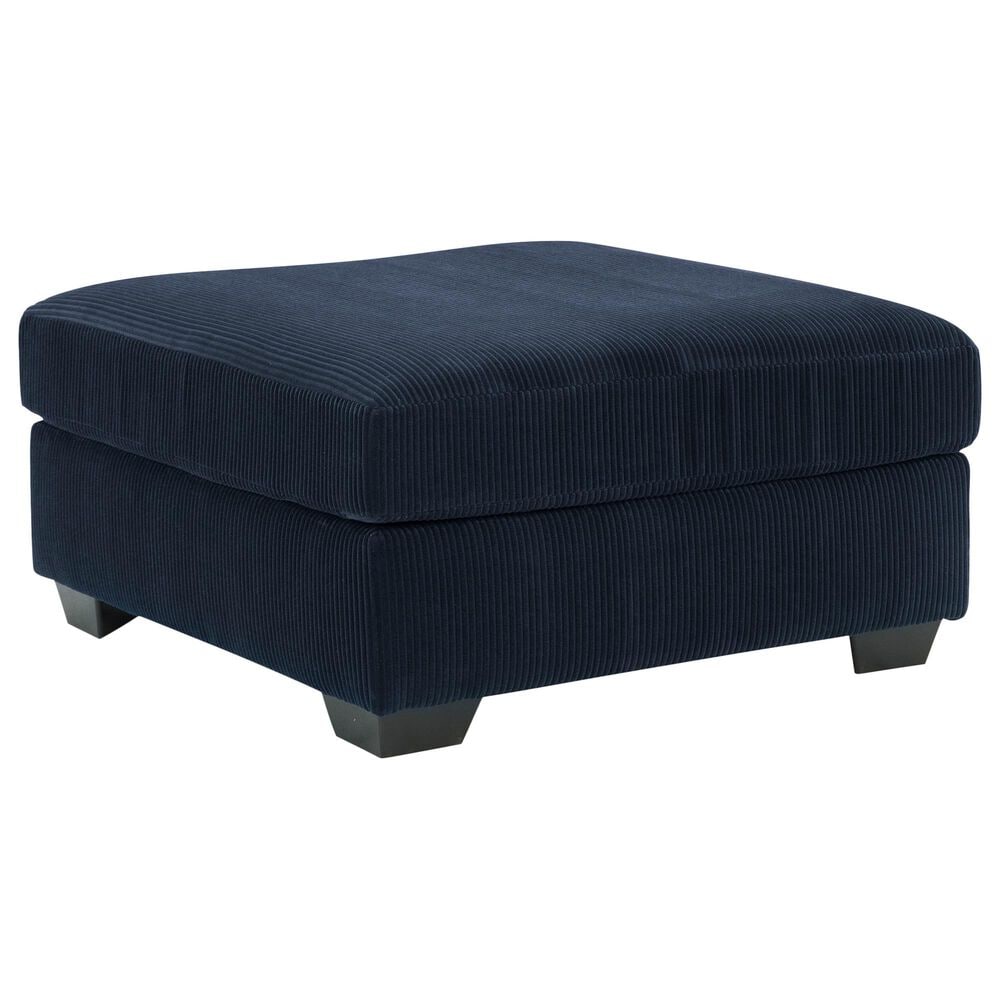 Ashley SimpleJoy Oversized Accent Ottoman in Navy, , large
