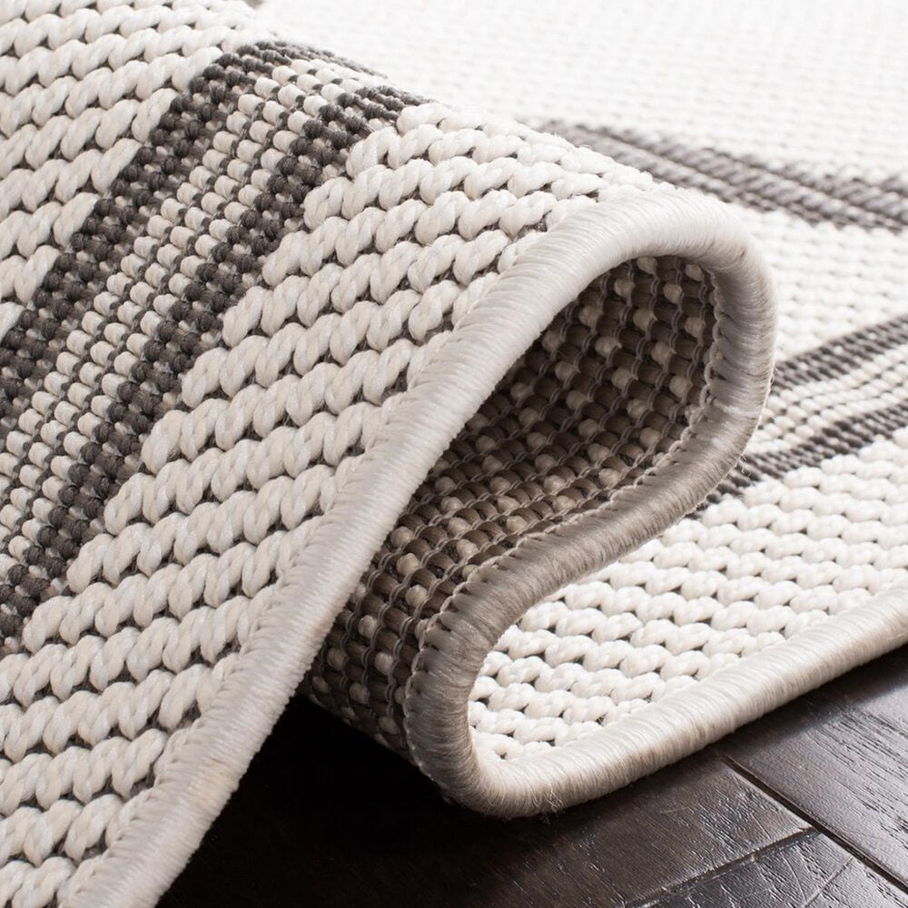 Safavieh Bermuda 2&#39; x 8&#39; Ivory and Grey Indoor/Outdoor Area Performance Rug, , large