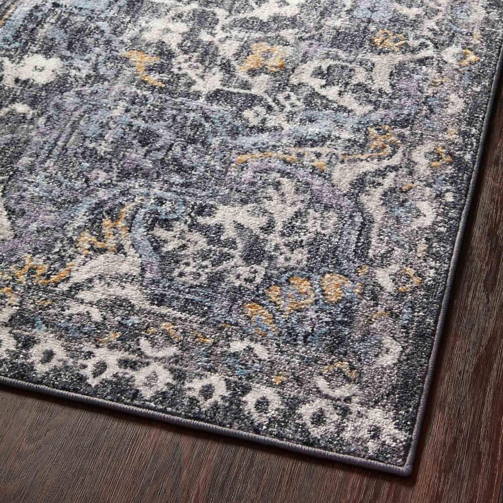 Loloi II Cassandra 2&#39;6&quot; x 4&#39; Charcoal and Gold Area Rug, , large