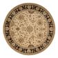 Nourison 2000 2207 4" Round Beige Area Rug, , large