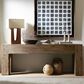 Four Hands Abaso Console Table in Rustic Wormwood Oak, , large
