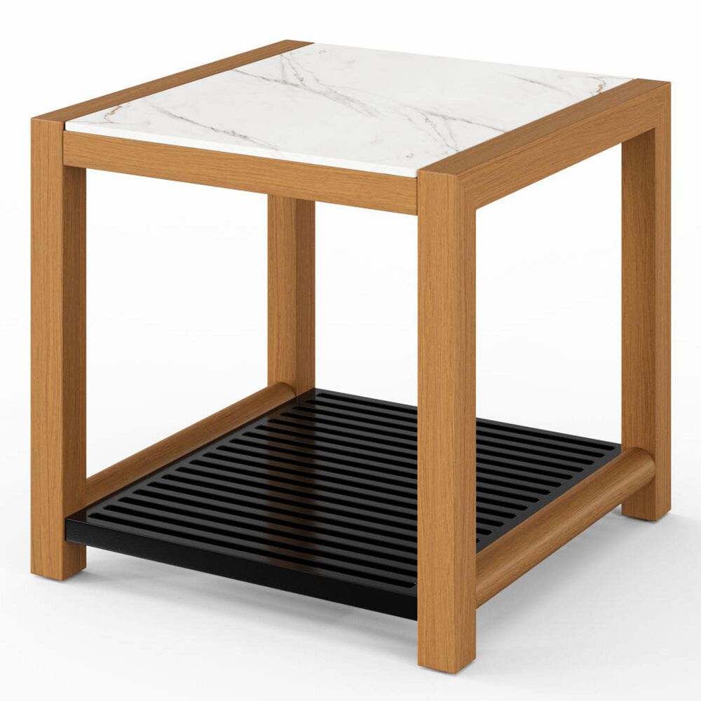 Clear Creek Collection Cove Outdoor Side Table in Charcoal and Black, , large