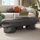 Furniture of America Rene Low Profile Glossy Coffee Table in Dark Gray, , large