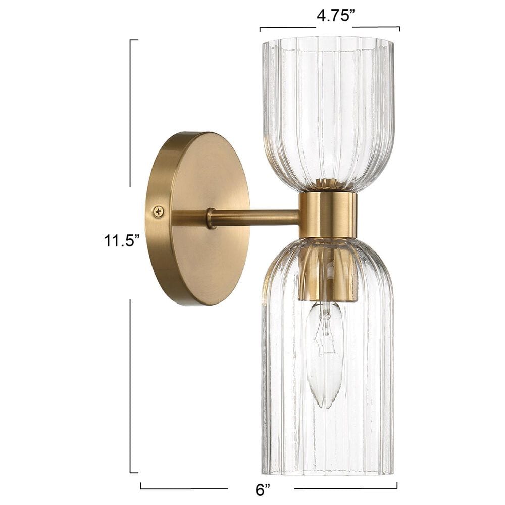 Creative Coop Josephine Wall Light in Brushed Gold, , large