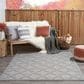 Nourison Easy Care 6" x 9" Silver Grey Indoor/Outdoor Area Rug, , large