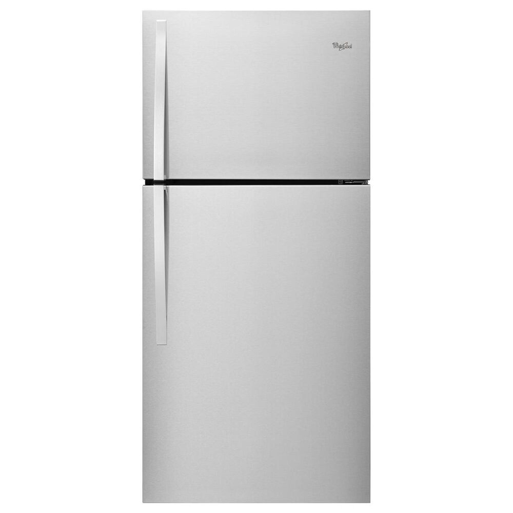 Whirlpool 19 Cu. Ft. Top-Freezer Refrigerator with LED Interior Lighting in Stainless Steel, , large