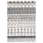 Safavieh Tulum  4" x 6" Ivory and Black Area Rug, , large