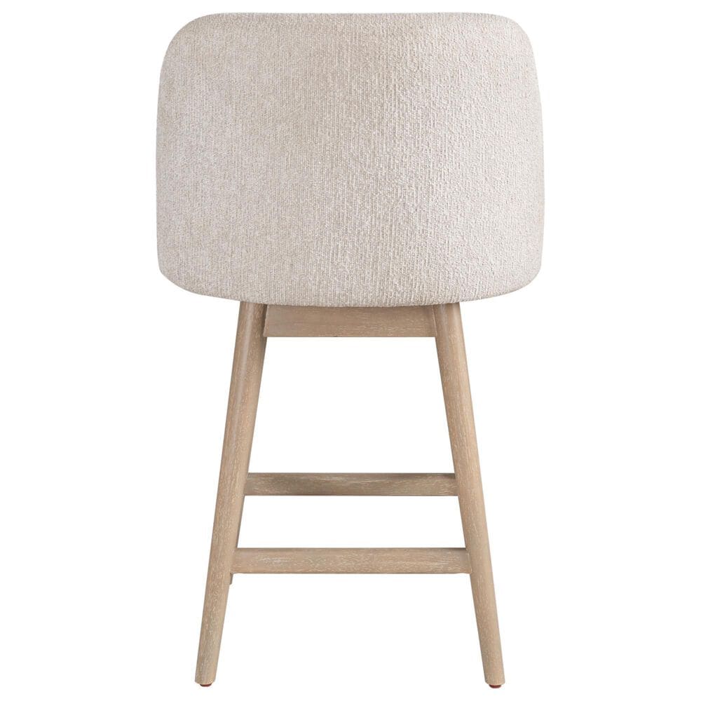 Armen Living Sadie 26" Swivel Counter Height Stool in Washed Wood, , large