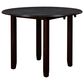 New Heritage Gia 3-Piece Round Drop Leaf Dining Set in Ebony, , large