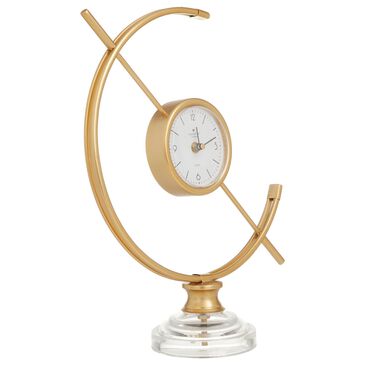 Novogratz Abstract Clock in Gold and Clear, , large