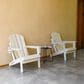 Hearth and Haven 34" Outdoor Folding Adirondack Chair with Cup Holder in White, , large