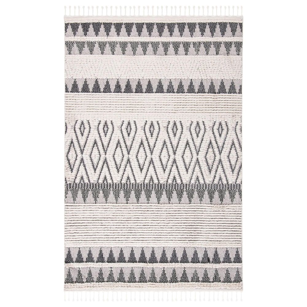 Safavieh Marrakesh MRK519B 4" x 6" Ivory and Blue Area Rug, , large