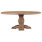 Home Trends & Design San Rafael 72" Round Dining Table in Antique Oak - Table Only, , large