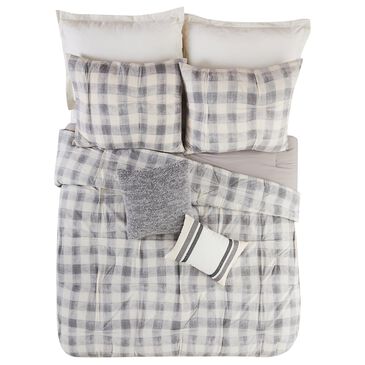 Peking Handicraft Maddie 5-Piece Queen Comforter Set in Gray, , large