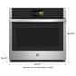 GE Profile 30" Convection Single Wall Oven in Stainless Steel, , large