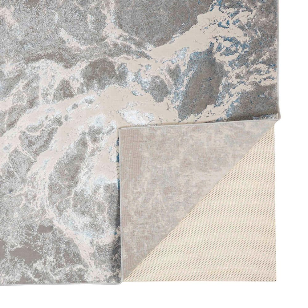 Feizy Azure 3539F 3&#39;11&quot; x 6&#39; Gray and Blue Area Rug, , large