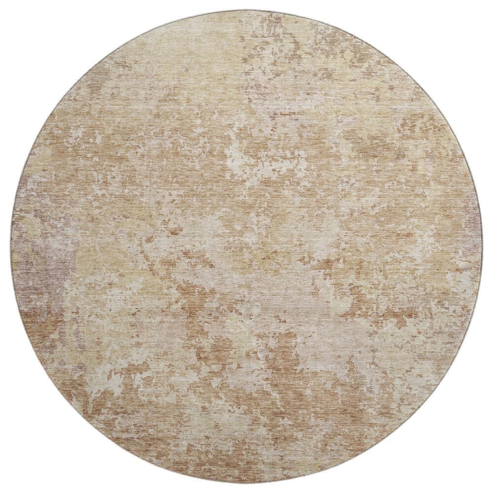 Dalyn Rug Company Bresca 8" Round Copper Indoor/Outdoor Area Rug, , large