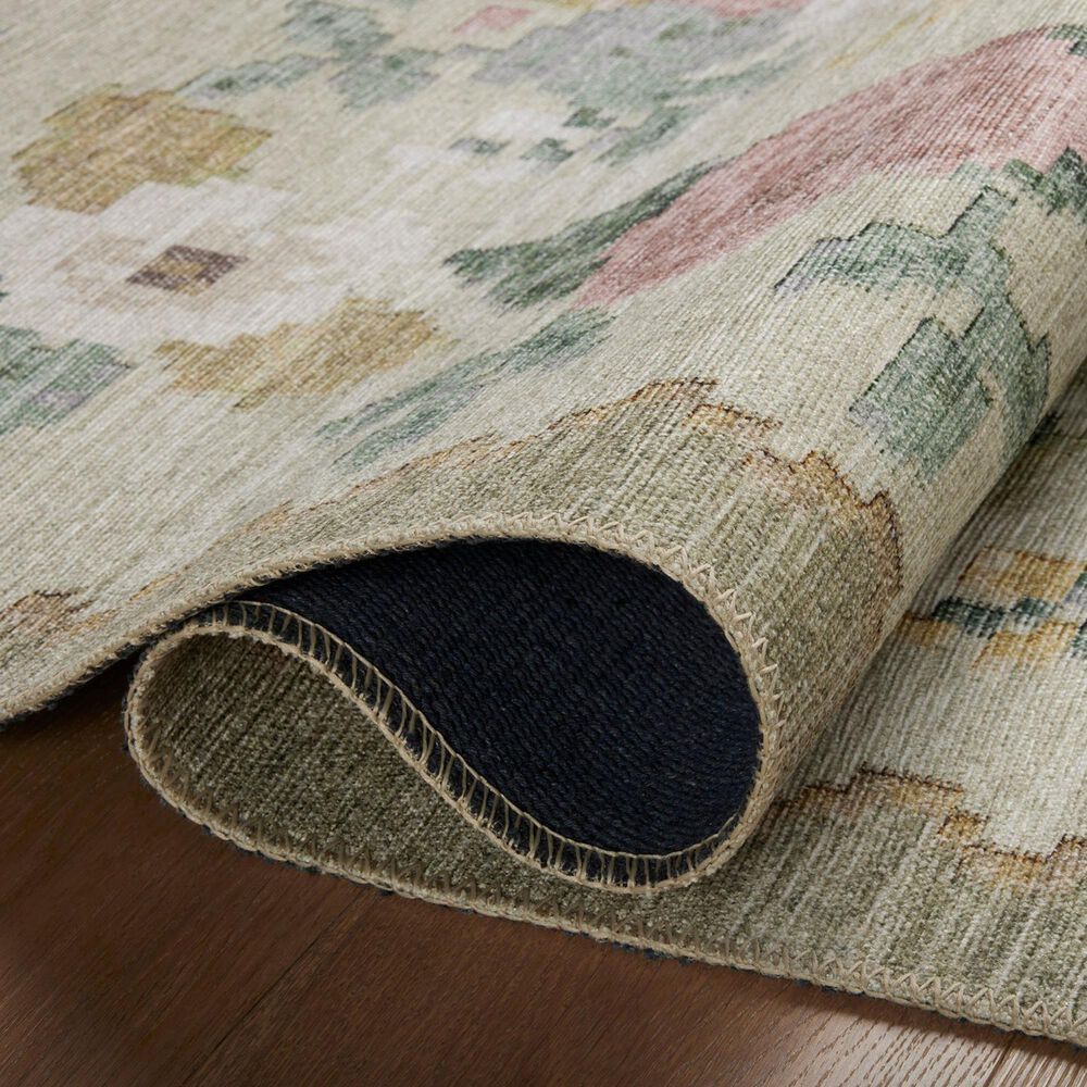 Rifle Paper Co. x Loloi Rosa Antique Rose 5&#39; x 7&#39;6&quot; Cream Area Rug, , large