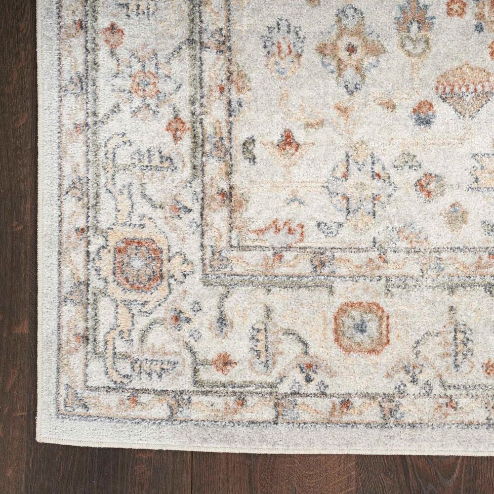 Nourison Astra Machine Washable ASW11 7&#39;10&quot; x 10&#39; Grey and Multicolor Area Rug, , large