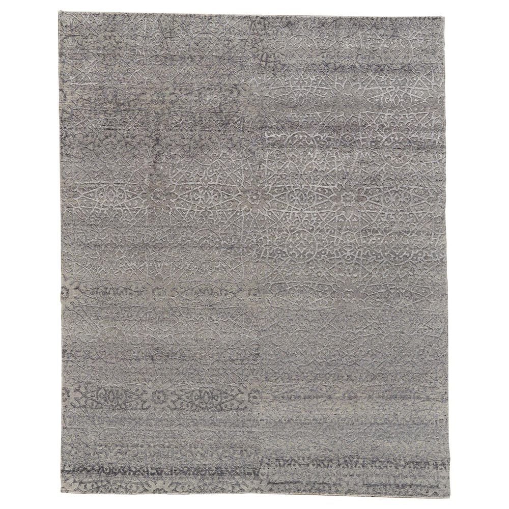Feizy St. Cloud 7229F 4" x 6" Pearl and Gray Area Rug, , large