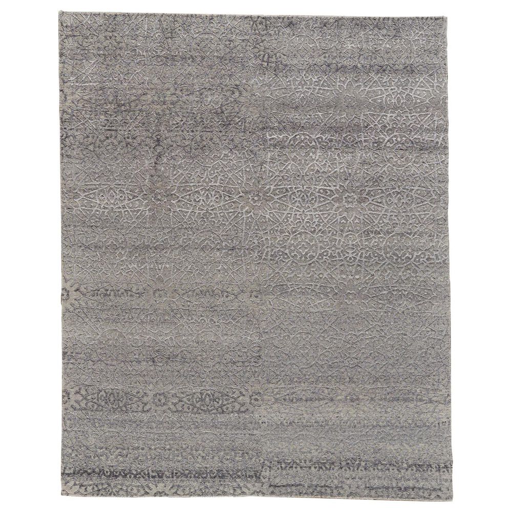 Feizy St. Cloud 7229F 4" x 6" Pearl and Gray Area Rug, , large