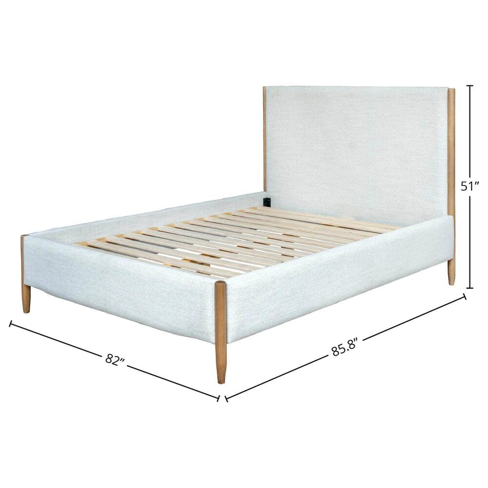 37B Kamelia King Platform Bed in Sand, , large