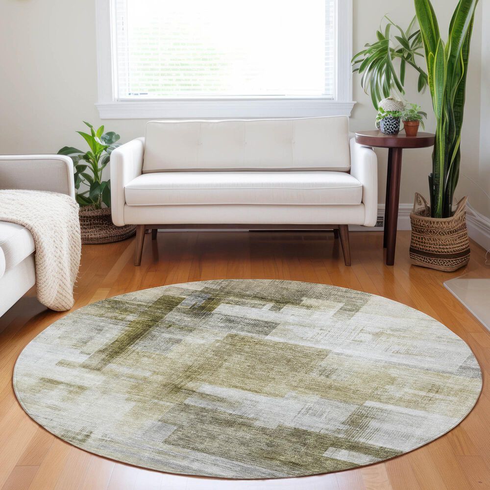 Dalyn Rug Company Ravenna RN6 8&#39; Round Taupe Area Rug, , large