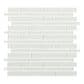 MS International Ice 12" x 12" Crystal Glass Mosaic Sheet, , large