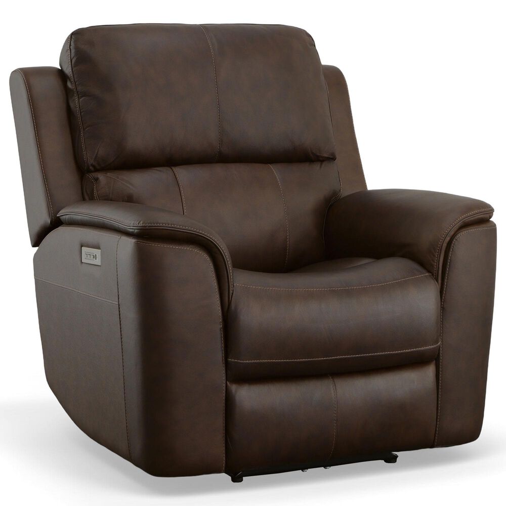 Flexsteel Henry 3-Piece Power Reclining Living Room Set in Burnt Umber, , large
