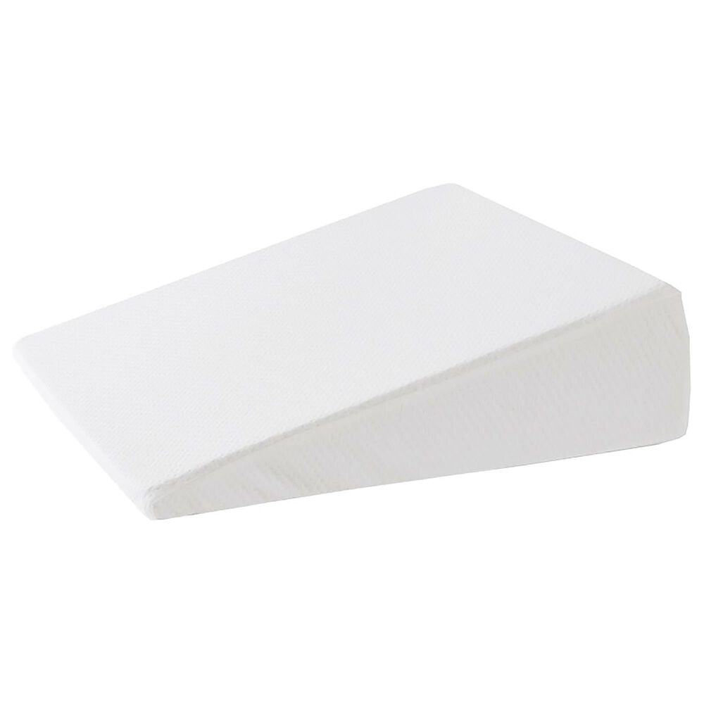Hampton Park Memory Foam 22&quot; x 24&quot; Wedge Pillow in White, , large