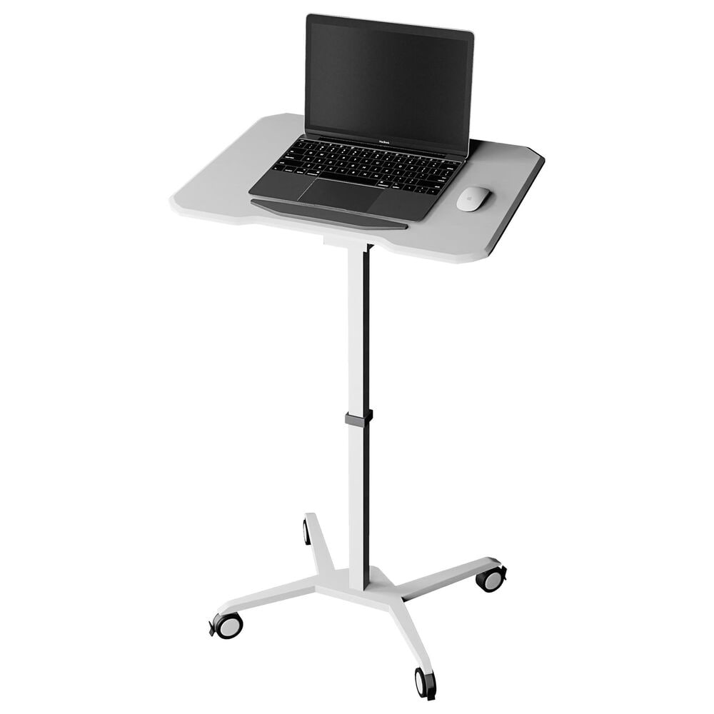 Rta Products Llc Mobile Laptop Computer Stand in White, , large