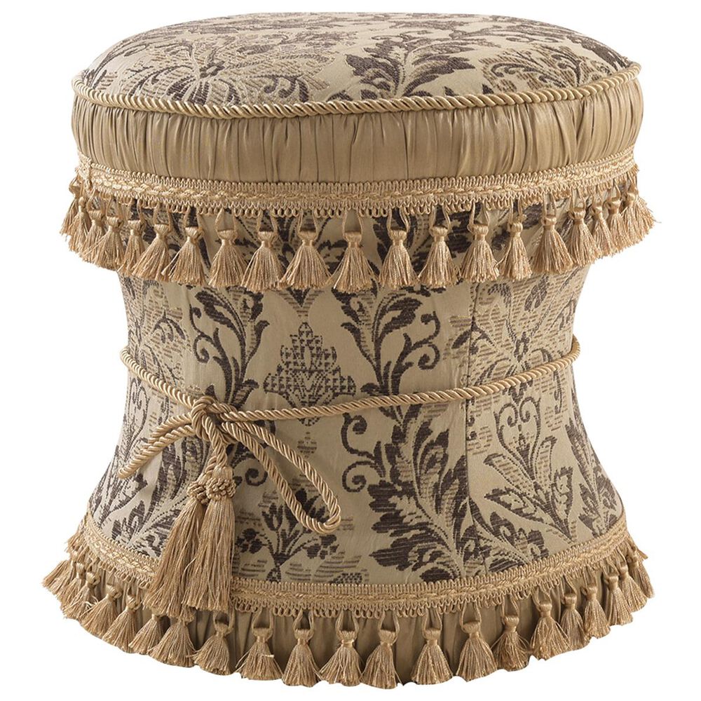 Jennifer Taylor Home Leona Decorative Ottoman Brown, , large