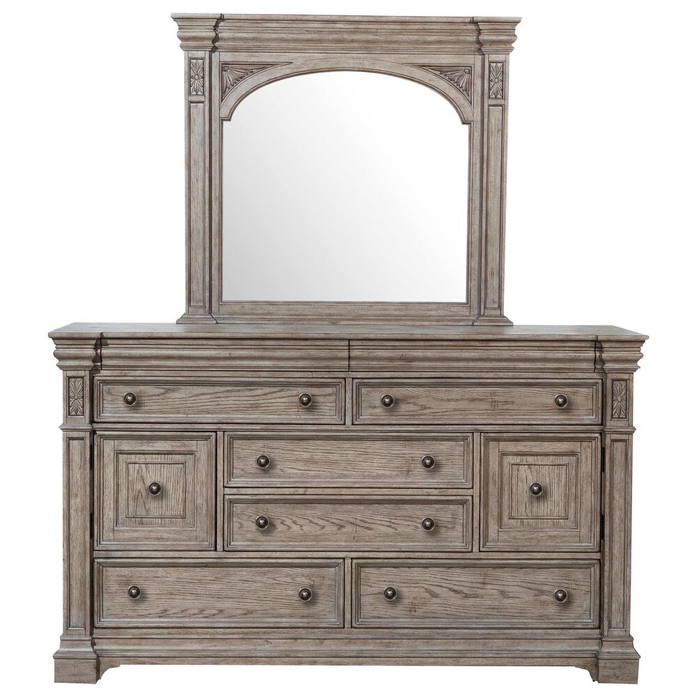 Nicolette Home Kingsbury 3 Piece King Bedroom Set in Gray, , large