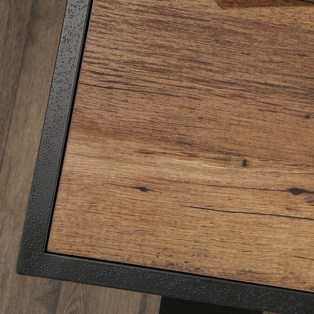 Sauder Boulevard Cafe L-Shaped Desk in Vintage Oak and Black, , large